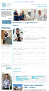 The London Vision Clinic Newsletter - October 2010
