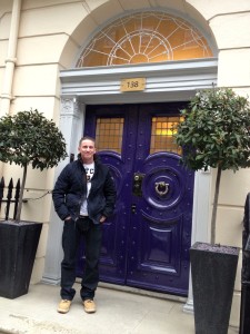 Image of Adam in front of the London Vision Clinic