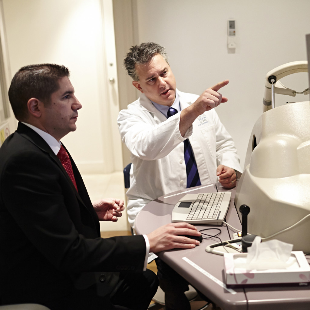 Conducting Laser Eye Surgery safety checks at London Vision Clinic