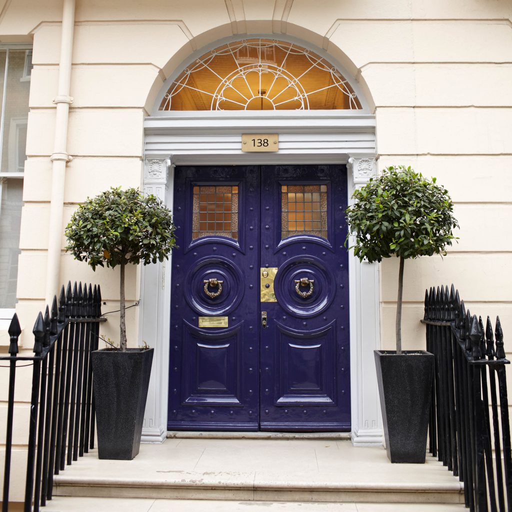 London Vision Clinic entrance on Harley Street in London
