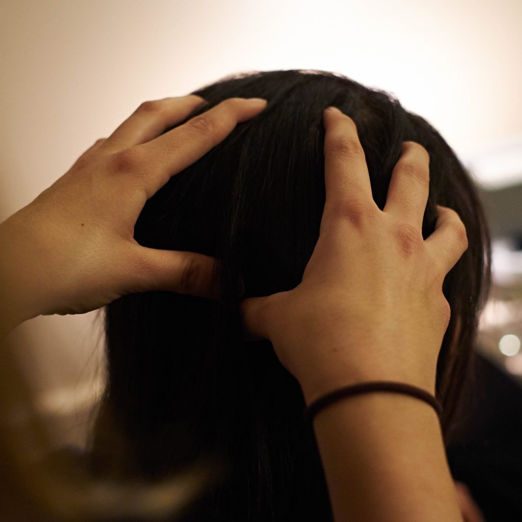head massage at London Vision Clinic
